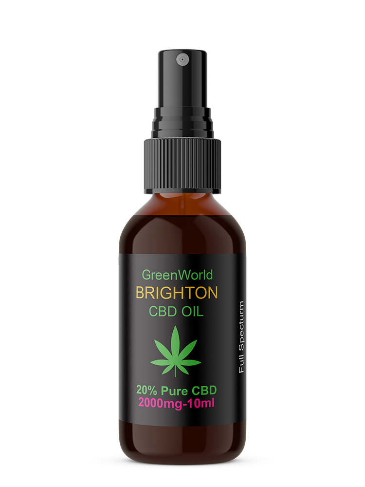 Greenworld Brighton CBD Oil - CBD Spray 20% (2000mg) 10ml