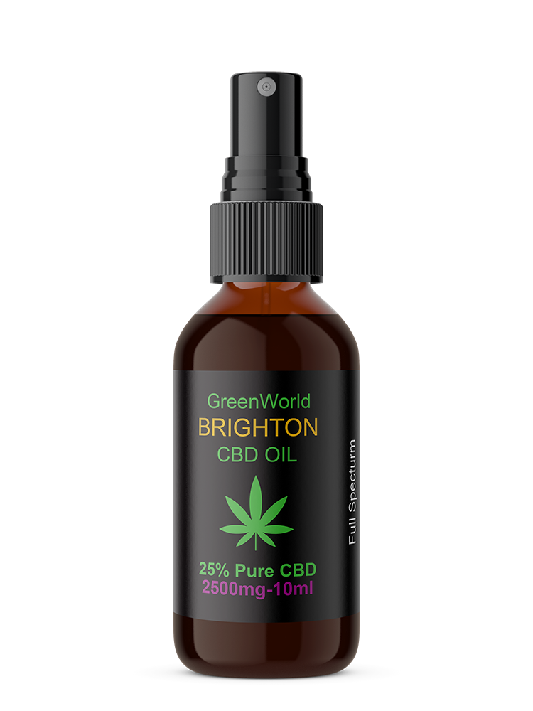 Greenworld Brighton CBD Oil - CBD Spray 25% (2500mg) 10ml